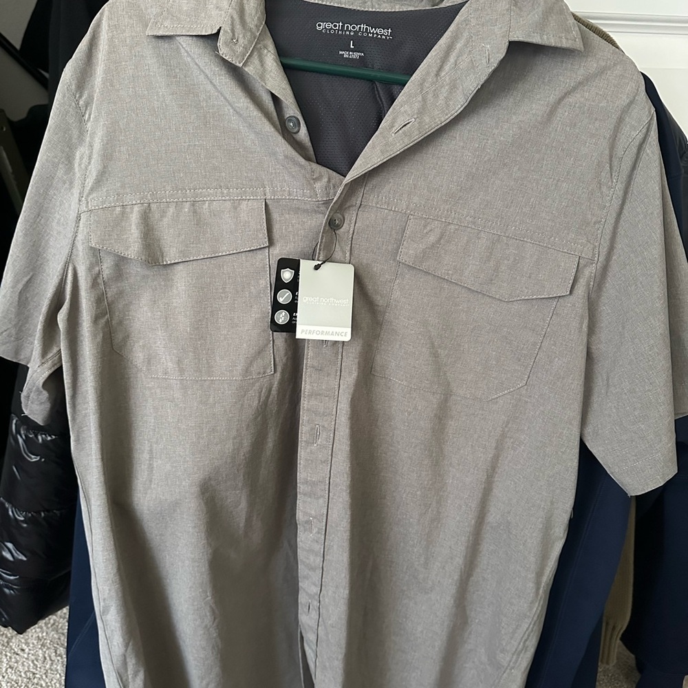 Gray Short Sleeve Shirt by Great Northwest